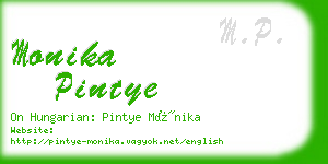 monika pintye business card